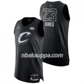 Cleveland Cavaliers Lebron James 23 2018 Kaikki tähti Jordan Brand Musta Pelipaidat Swingman - Miesten